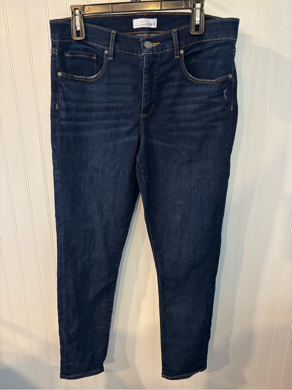 LOFT Dark Indigo Skinny Jeans